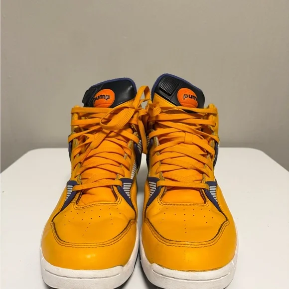 Reebok Pump Omni Zone Retro LA Lakers Gold/Violet/White Rare Retro US 10.5